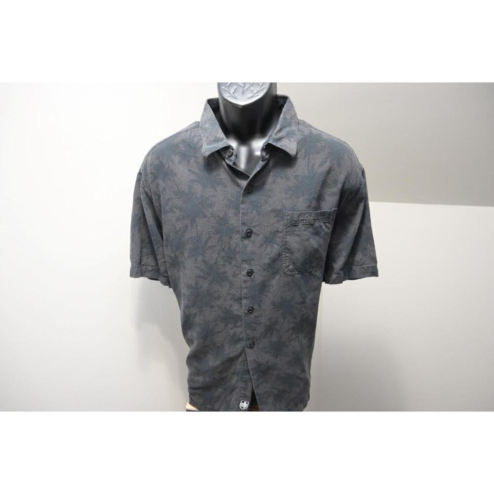 Nat Nast‎ Hawaiian Shirt Silk Cotton Short Sleeve Floral Mens Size XL